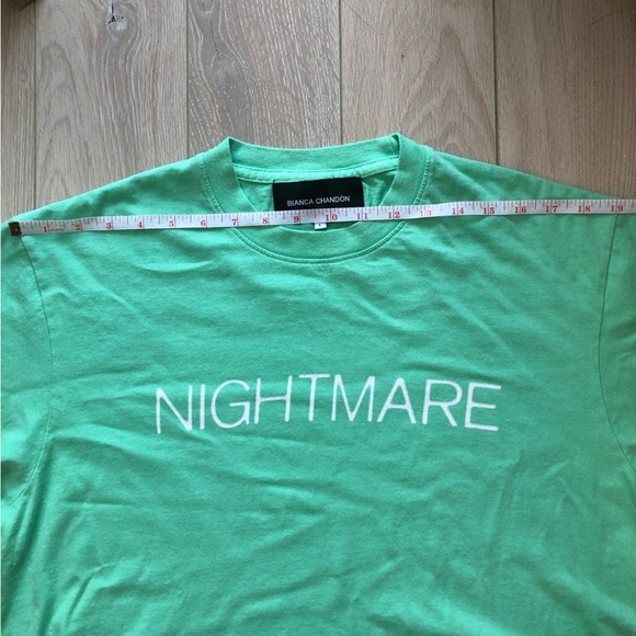 Bianca Chandon Light Green Nightmare T-Shirt - Picture 2 of 7